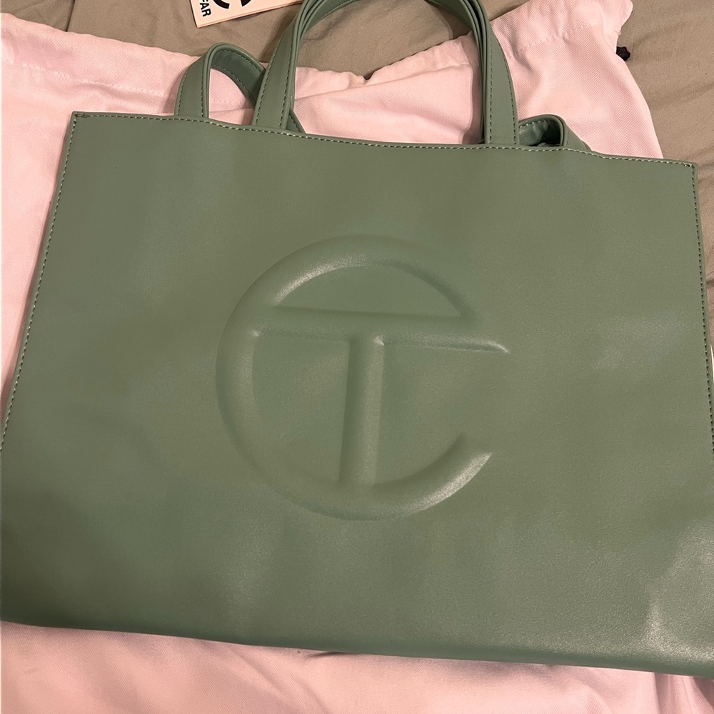 Telfar Sage Medium Shopping Bag